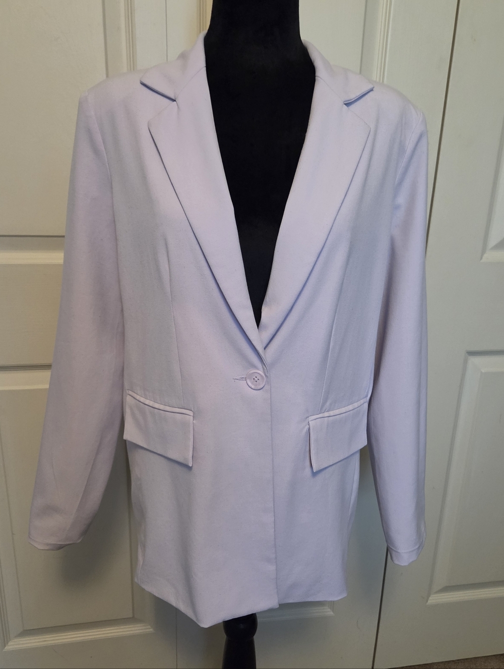 Women's Pastel Lavender Single-Button Blazer WILD FABLE BRAND XS